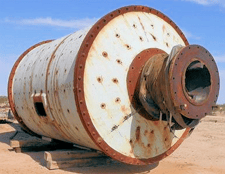 10.5' x 14' Marcy, Ball Mill, 800 HP, helical gear