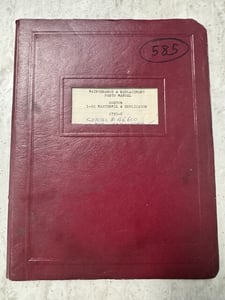 Original Gorton 1-22 Mastermill & Duplicator Mill Maintenance And Parts Manual
