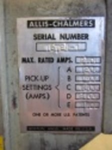 3000 Amps, Allis-Chalmers, LA-3000, electrically operated, drawout, #AB0389
