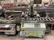 18" x 38" Hyd-Mech #V-18A, vertical band saw, 10 HP, 198" x 1.25" blade, automatic infeed, 1998