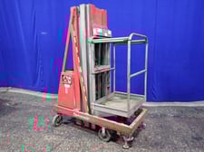 400 lb. Cotterman #176-BH, Manlift, 22.5" x 27" Platform, 17.5' Lift height, 1500 psig, 12 V