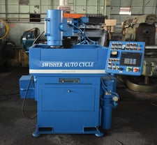 Swisher/UVT Auto-Cycle precision vertical spindle, 15" chuck, 7.5 HP spindle motor, variable spindle
