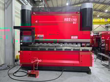 187 Ton, Amada #HDS-1703NT, hybrid press brake, 10' overall, 106.3" between housing, 7.87"stroke