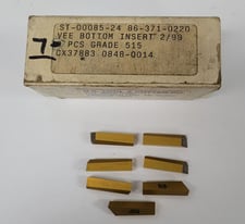 U.S. Motors TOOL & CUTTER CO - ST-00085-24 86-371-0220 VEE BOTTOM INSERT 2/98 (7pc)