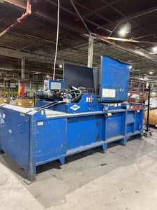 Excel #EX62, automatic closed end baler, PLC controlled operation, lower photo eye, standard hopper