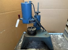 Strippit #72150-000, manual punch & die grinder on metal cart, 3-jaw 5" chuck, 1/4 HP