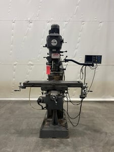 Lagun #FTV-1, vertical knee mill, 10" x44"table, 3 HP, 2-Axis AcuRite digital read out, servo power feed on X