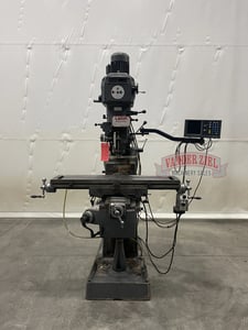Lagun #FTV-1, vertical knee mill, 10" x44" table, 3 HP, 2-Axis AcuRite digital read out, servo power feed on X