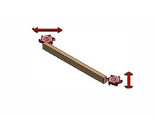 Cam-Wood #Set-402TS-N, Double End Notcher, 24"-49" L x 0.75"-4" thickness Work capacity, 1.25" Cutter