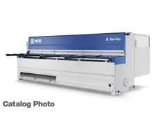 9 gauge x 8' Wysong #MA04-100, light duty mechanical shear, 29.5"standard motorized back gauge, 10 HP, new