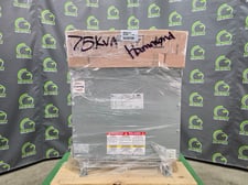 75 KVA 208 Delta Primary, 480Y/277 Secondary, Hammond SG3A0075BK, Nema 3R, step up, Dry Type, new