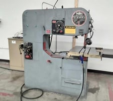 DoAll #3613-20, vertical band saw, 36" throat, cnc, 480 V., tilt table, 26" x33" table, blade welder, 1981