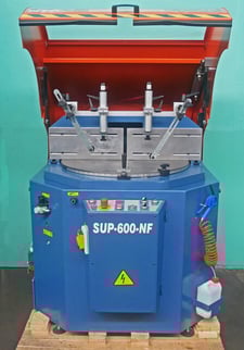 24" Scotchman #SUP-600NF, non-ferrous upcut cold saw, 1.97" arbor bore, 5.5 HP, pneumatic clamps, 12" x 34'