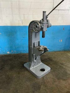 12 Ton, Atlas #4, compound arbor press, 20" largest work diameter, 24" ram length, 2" x 2" ram area