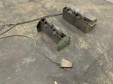 Atlas Pipemate #1200, tank rolls, 1200 lb., 1 drive/1 idler roll, 1-1/2" to 17" diameter range, 3/4 HP