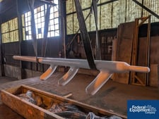 2000 gallon Pfaudler, 3-Finger Glass-Lined Baffle, 119" overall, 15" span, unused