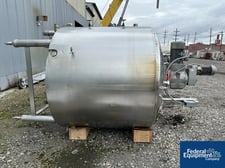 1000 gallon Walker #PZ-CR, Twin Motion Processor Kettle, 316L Stainless Steel, 72" diameter x 60" straight