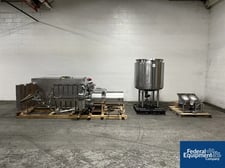 158.5 gallon Krieger #MMD600, Twin Motion Vacuum Mixer, 316L Stainless Steel, 600 Liter, 29 psi @273.2&deg;F