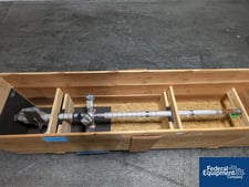 500 gallon Pfaudler #4026790R, Glass Lined Agitator Shaft, for #RTC, 120" overall, 22" bottom cone paddle