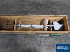 300 gallon Pfaudler #4026790R, Glass Lined Agitator Shaft, for #RTC, 96" overall, 16" bottom cone paddle, 16"