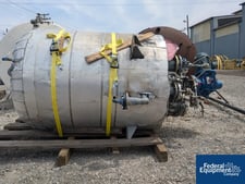 500 gallon DeDietrich, Glass Lined Reactor, 100/140 psi @ 400&deg;F, Pfaudler 4DTW agitator, reglass 2015, 1975