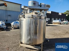 500 gallon Lee #500U9MS, Double Motion Vacuum Kettle, 304 Stainless Steel, 60" diameter x 40" straight side