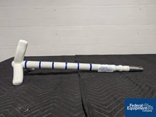 20 Gallon Ceramic Coatings #750265, Glass Lined Retreat Curve Agitator, 33" overall, 12" span, 1.5" seal