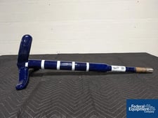 30 gallon DeDietrich, Glass Lined Retreat Curve Agitator, 30" overall, 18" span, 1.5" seal, continuous keyed