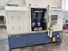 3.1" x 23.6" Fuji #CE-30, CNC double end facing & centering machine, Fanuc 18iT, 2002