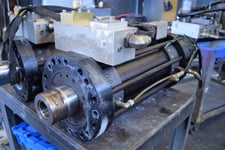 Instron #AW3483-2, hydraulic actuator, 22 KIP (100kN), 9.8"dynamic stroke