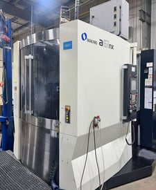 Makino #A61NX, CNC horizontal machining center, 60 automatic tool changer, 28.7" X, 25.6" Y, 31.5" Z, 14000