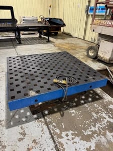 5' x 5' Welding table, Cast Iron