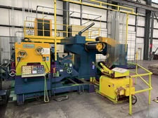 14000 lb. Shung Dar #SNR-G-800, servo feed line, 32" x .240" straightener, 7 roll, 40" mandrel, 72" OD