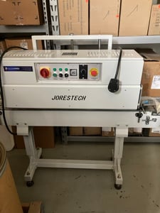 Image for Jorestech #Tun-1540, Shrink Tunnel, 2000-3000 Bottles/Packs per Hr., 5.5" diameter Container, 3.9"-15.9" H Product, 400°C, 5.9" width Conveyor, 2019