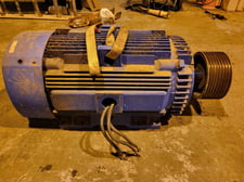150 HP 1190 RPM General Electric 5KE447SS304A, Frame 447T, TEFC, severe duty, 575 Volts, like new