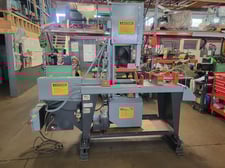 HEM #V100M, Vertical bandsaw, Infeed Tilt frame Semi-automatic, 16" throat, 2 HP, 1.25" blade, 2x power