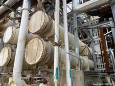 8500 sq.ft., Rubicon, Heat Exchanger, 51 diameter x 26' L, Carbon Steel Shell 110 psi @ 650°F, 1294x 304L