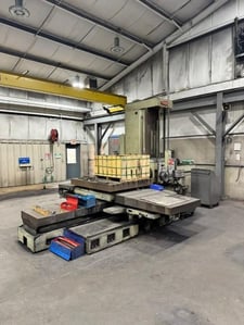 4" Toshiba Shibaura #BT-10B-RS, table type horizontal boring mill, #50, 28" spindle travel, 10-1000 RPM