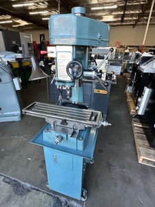 Enco #105-1280, Vertical Mill, 8-1/4" x 28" table, R8, 120-2500 RPM, 2 HP, 1986