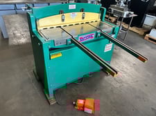 16 gauge x 3' National #NH-3612, Hydraulic Shear, 40 SPM, 1800 RPM, rear operated back gauge