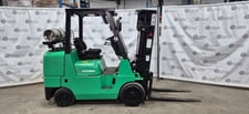 8000 lb. Mitsubishi #FGC40K, LPG forklift, 3 stage, 183" lift, reconditioned, brand new tires, 2017