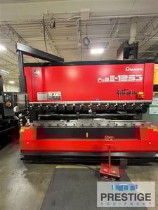 138 Ton, Amada #FBD-III-1253-NT, Hydraulic Upacting CNC Press Brake, 7-Axis, 118" Bending length, 106"