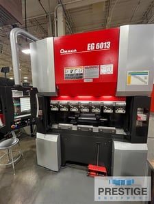 67 Ton, Amada #EG-6013, Electric Servo Press Brake, 7-Axis, 5-Axis Backgauge, 55.1" Bending length, 39.8"