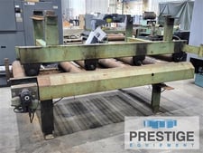 54" wide x 60' long, Peddinghaus, Powered Roller Conveyor, w/Hydraulic Unit, 730 lb/ft Weight capacity, 42"