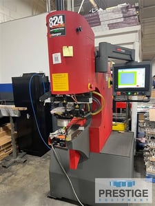 8 Ton, Haeger #8240T-4LE, Inserting Press, 24" Throat depth, 8.5" Stroke length, 0.256"-0.5" Fastener, 5 HP