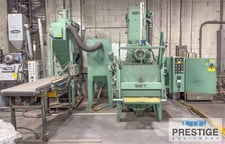 3 cu.ft. Goff #3BB, Tumble Type Shot Blast Machine, 400 lbs. Load capacity, 12" diameter Blast Wheel, 7.5 HP