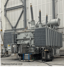 240/320/400 MVA 525000Y Primary, 69000Y Secondary, SMIT, (3 available)