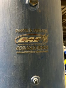 34 cfm, 320 psi, APPL #CP18-1112, air compressor for primary gravity concentrators, 575 V.