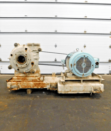 Warman #6/4AH, slurry pump with 200 HP motor 1785 RPM, 460 V.