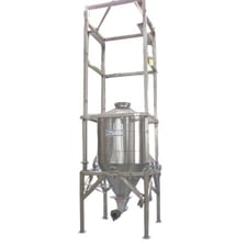 Horizon Systems, bulk bag unloader & weigh bin Supersack discharger, all Stainless Steel, #11015